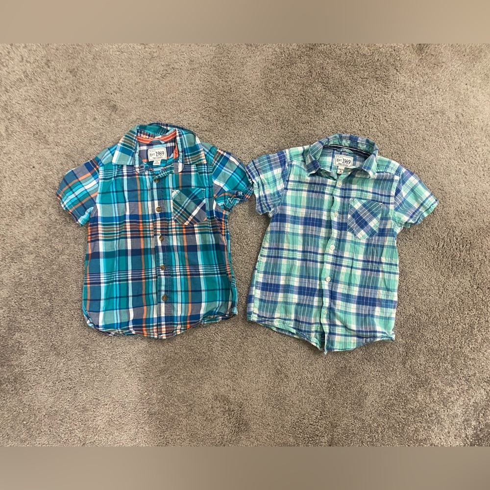 Boys Children’s Place Button Down Shirt Bundle size XS 4